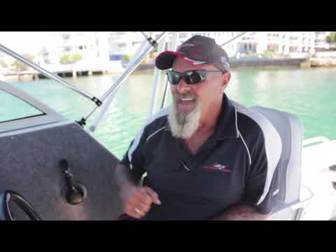 Quintrex Etec 150hp HO G2 on a Trident 650 on water test.mp4