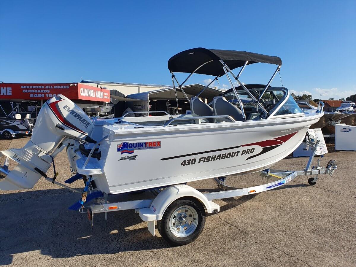 New Quintrex 430 Fishabout Pro Caloundra Marine Boats & Services